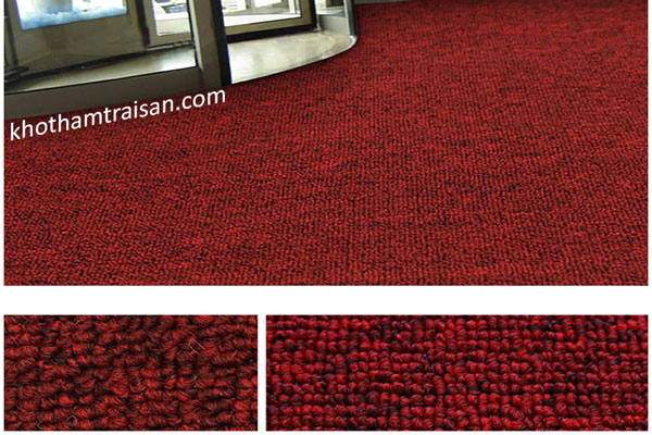 Thảm cuộn một màu đỏ