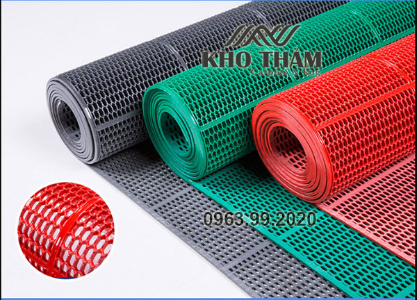 Thảm nhựa chống trơn nhà tắm bể bơi loại tổ ong