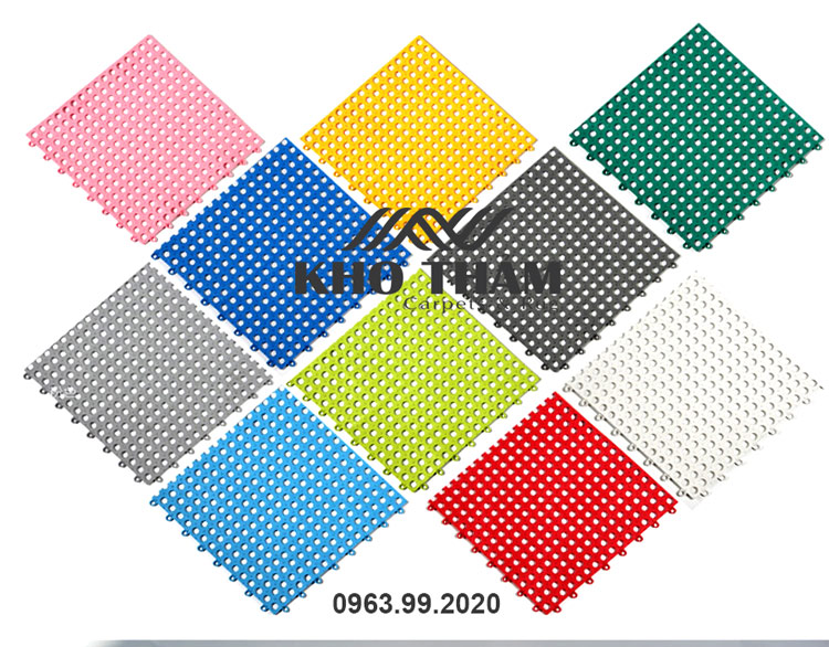 Thảm nhựa ghép chống trơn size 30cm x 30cm 