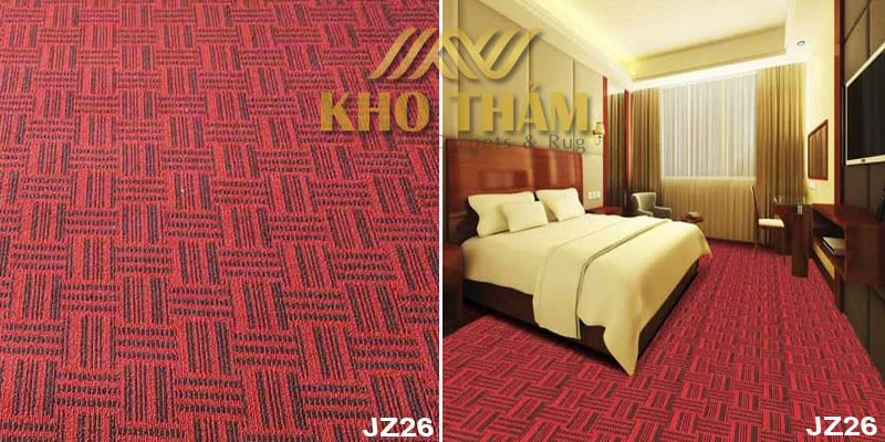 Thảm sàn JZ26 màu đỏ