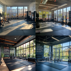 Thảm cao su phòng gym 1