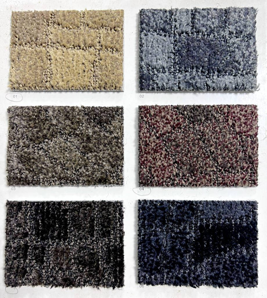 Mẫu màu thảm tấm Tuntex T606 T605