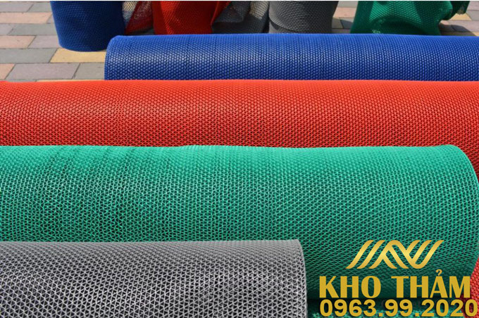 Màu sắc thảm nhựa lưới