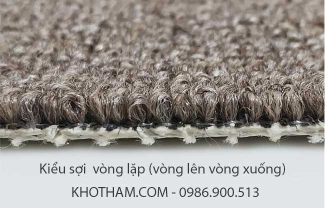 Sợi thảm vòng lặp loop pile