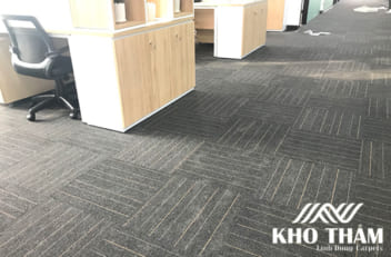 Thảm Kẻ Indo màu Đen