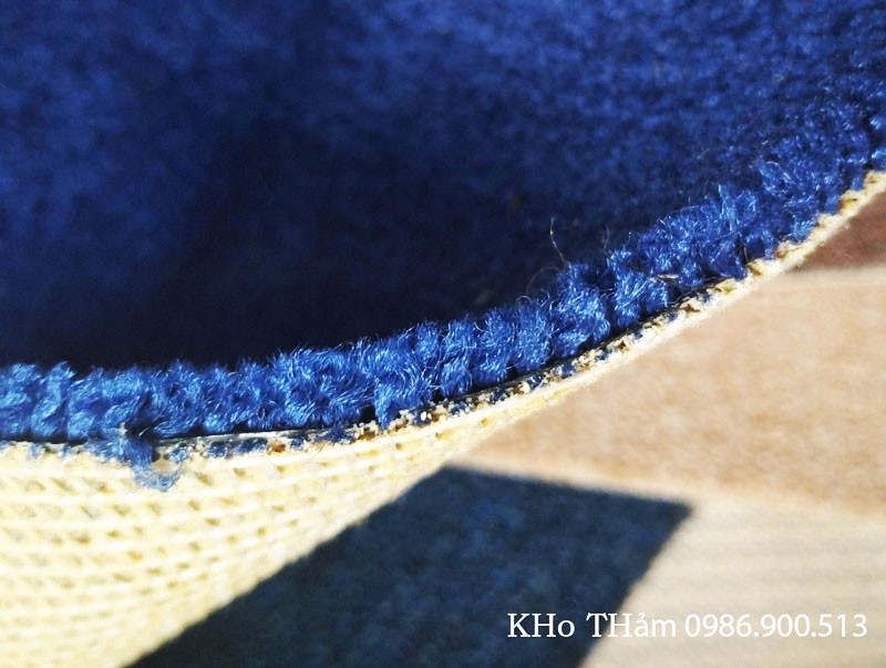 Thảm màu xanh trải sàn 