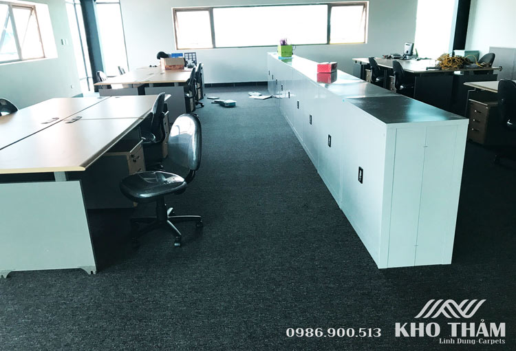 Thảm Malaysia one loop màu đen ghi