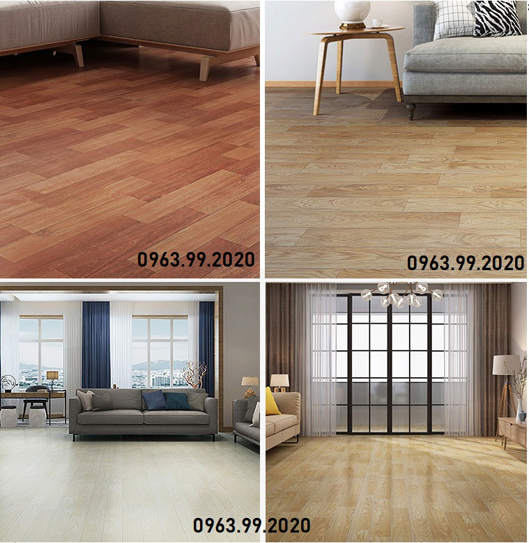 Thảm nhựa simili dạng cuộn giả gỗ