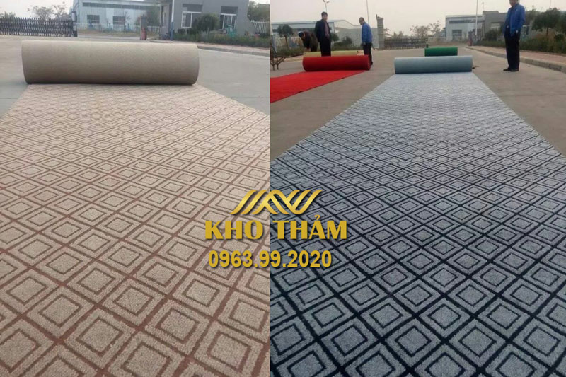 Thảm nỉ hoa văn giá rẻ