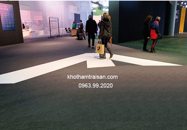 Thảm sự kiện nỉ đen giá rẻ