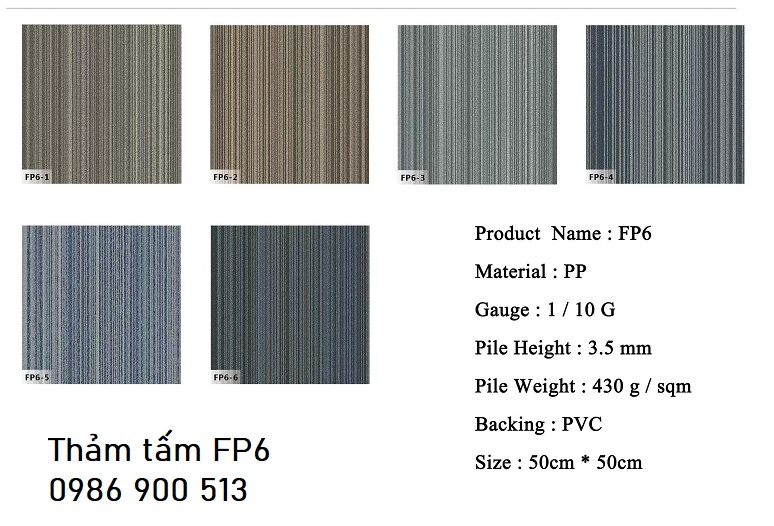 Thảm tấm fp6