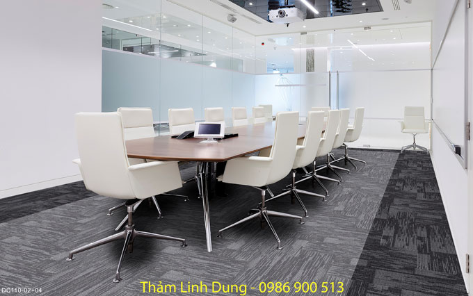 Thảm Tấm Trải Sàn Titan 4 phối giữa màu ghi và màu ghi đen