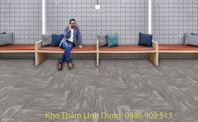 Thảm tấm trải sàn titan 3 màu ghi 01